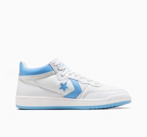 Converse CONS Fastbreak Pro Couro Branco Azuis Branco | 3542-TIKLE