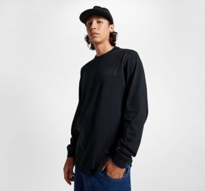 Converse CONS Long Sleeve T-Shirt Pretas | 6501-ZNAJS