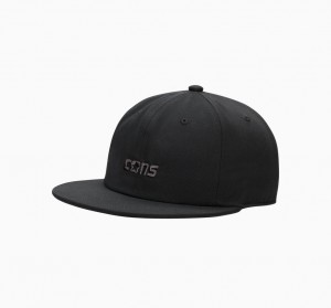 Converse CONS Six Panel Baseball Hat Pretas | 5642-CJTME