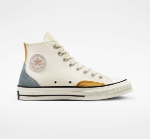 Converse Chuck 70 Color Block Cinzentas Amarelas | 7895-AWKJN