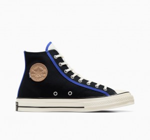 Converse Chuck 70 Pretas Azuis | 9170-VYDJB