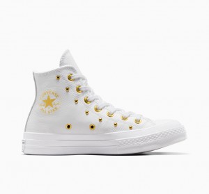 Converse Chuck 70 Star Studded Branco Branco Douradas | 2934-DNEXS