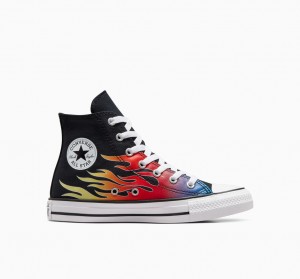 Converse Chuck Taylor All Star Cars Pretas Pretas Branco | 4591-DQGZL