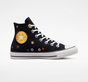 Converse Chuck Taylor All Star Celestial Pretas Amarelas | 7819-COIZQ