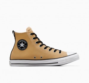 Converse Chuck Taylor All Star Couro Pretas Branco | 8173-ZNQSY