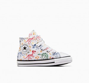 Converse Chuck Taylor All Star Easy-On Dinos Branco Vermelhas Verdes | 4762-ELFPQ