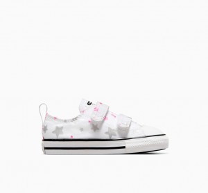 Converse Chuck Taylor All Star Easy On Sparkle Branco Rosa Branco | 0439-FIYZJ