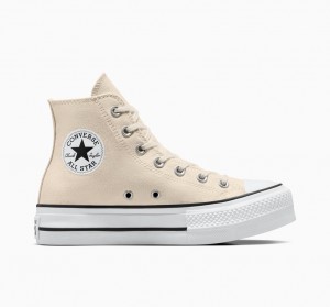 Converse Chuck Taylor All Star Lift Plataforma Branco Pretas | 1873-ZJPRO