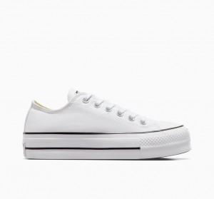 Converse Chuck Taylor All Star Lift Plataforma Branco Pretas Branco | 2763-DIUYN