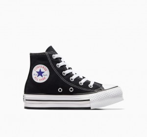 Converse Chuck Taylor All Star Lift Plataforma Pretas Branco Pretas | 4852-QFGVK