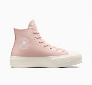 Converse Chuck Taylor All Star Lift Plataforma Bold Stitch Rosa Rosa | 4931-CQHBP