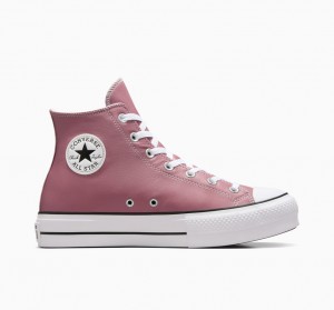 Converse Chuck Taylor All Star Lift Plataforma Excess Materials Rosa Branco Pretas | 4719-VUNBC