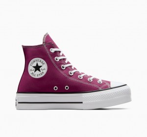 Converse Chuck Taylor All Star Lift Plataforma Seasonal Color Branco Pretas | 1623-ACLIM