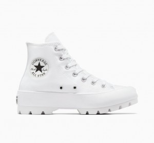 Converse Chuck Taylor All Star Lugged Branco Pretas Branco | 6980-FXSBJ