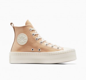 Converse Chuck Taylor All Star Modern Lift Plataforma Embossed Epic Dune / Epic Dune / Egret | 8136-ZRCOT