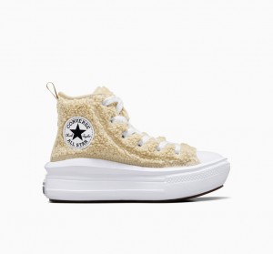 Converse Chuck Taylor All Star Move Plataforma Sherpa Branco Pretas | 3146-DGZXR