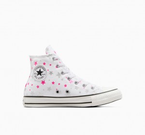 Converse Chuck Taylor All Star Sparkle Branco Rosa Branco | 6105-CMTVE