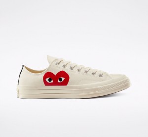 Converse Converse x Comme des Garçons PLAY Chuck 70 Branco Vermelhas | 3721-DEPIQ