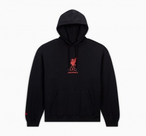 Converse Converse x LFC Loose-Fit Hoodie Pretas | 3497-ZKJME