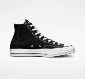 Converse Converse x Stüssy Chuck 70 Pretas Branco Pretas | 1852-EKFIG