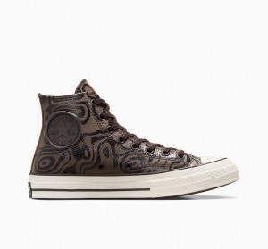 Converse Converse x Wonka Chuck 70 Chocolate Swirl Marrom | 2517-ZFIUO