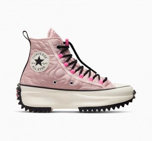 Converse Run Star Hike Plataforma Acolchoado Rosa Pretas | 5342-WFHSN