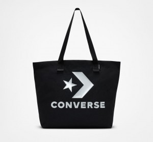 Converse Star Chevron Tote Pretas Branco | 2304-FQUCZ