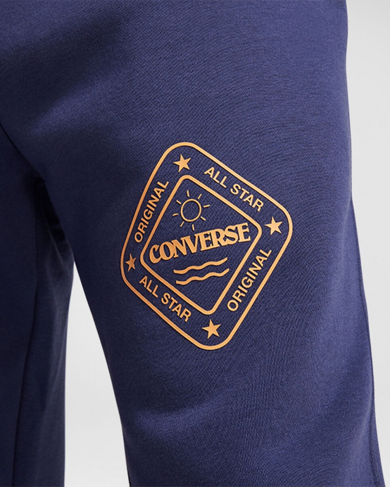 Converse All Star Inverno Gráficas Sweatpant Azuis | 0345-RZVOT