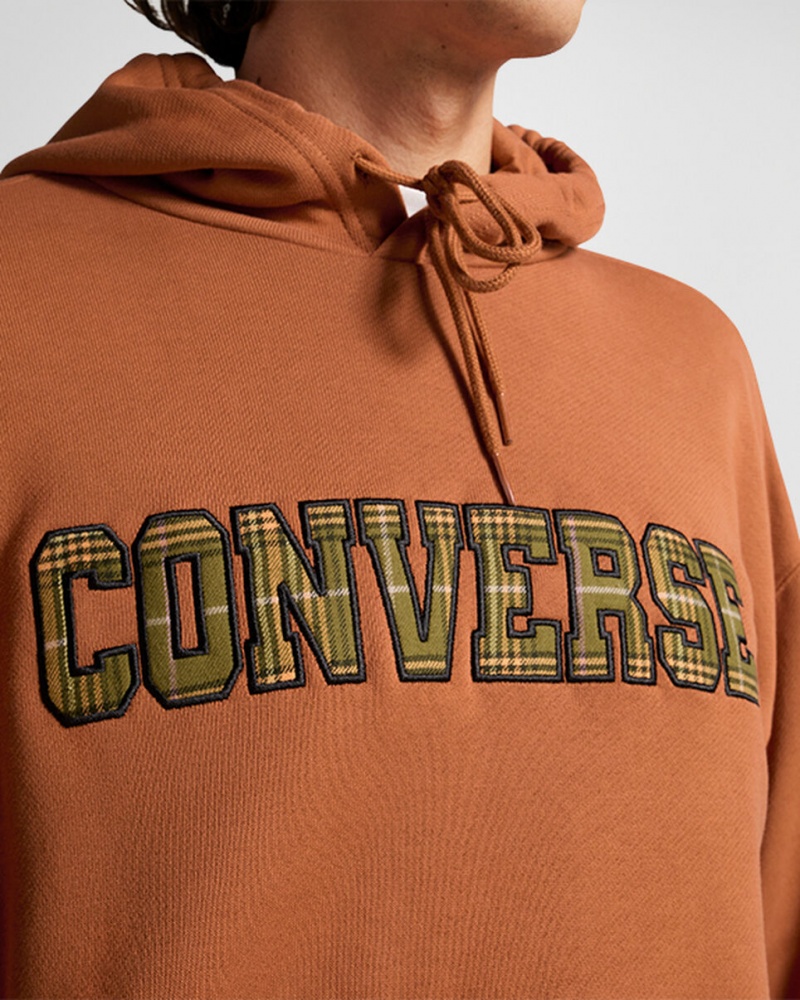 Converse All Star Logo Namesake Hoodie Tawny Owl | 8372-DUKXB