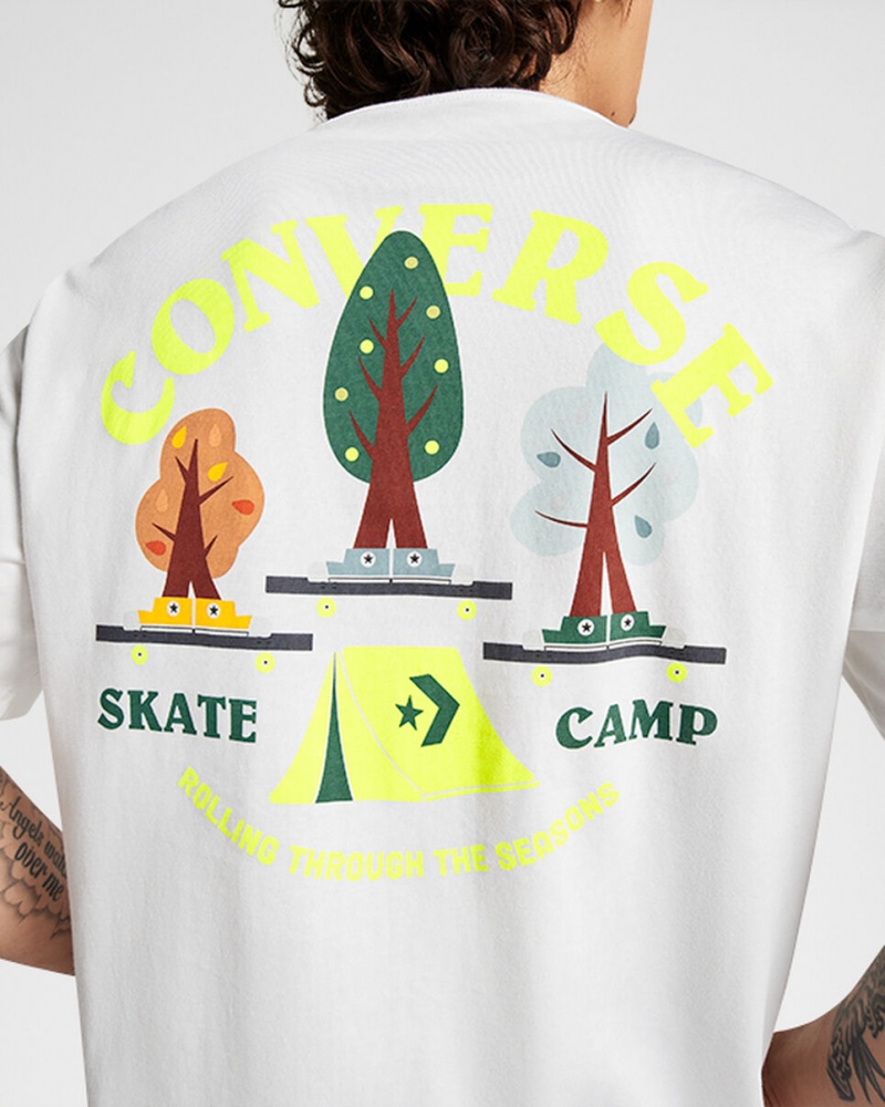 Converse All Star Tree T-shirt Branco | 3405-RZCOF