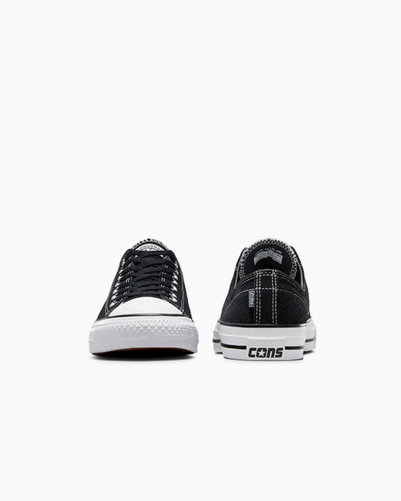 Converse CONS Chuck Taylor All Star Pro Camurça Pretas Pretas Branco | 6872-BALRY