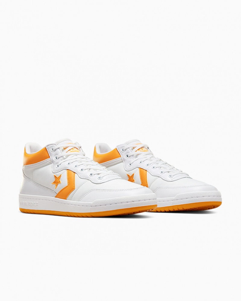 Converse CONS Fastbreak Pro Couro Branco Luz Amarelas Branco | 9062-FHSEQ