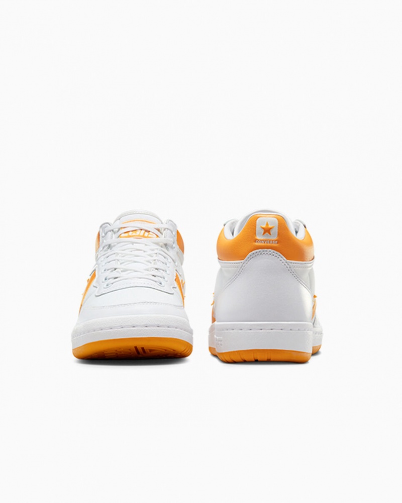 Converse CONS Fastbreak Pro Couro Branco Luz Amarelas Branco | 9062-FHSEQ