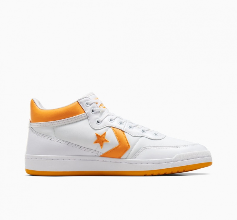 Converse CONS Fastbreak Pro Couro Branco Luz Amarelas Branco | 9062-FHSEQ