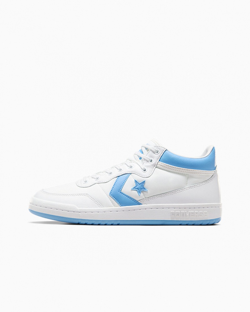 Converse CONS Fastbreak Pro Couro Branco Azuis Branco | 3542-TIKLE