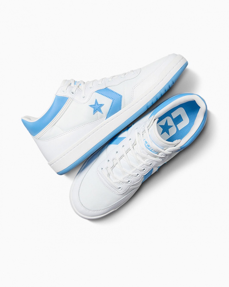 Converse CONS Fastbreak Pro Couro Branco Azuis Branco | 3542-TIKLE