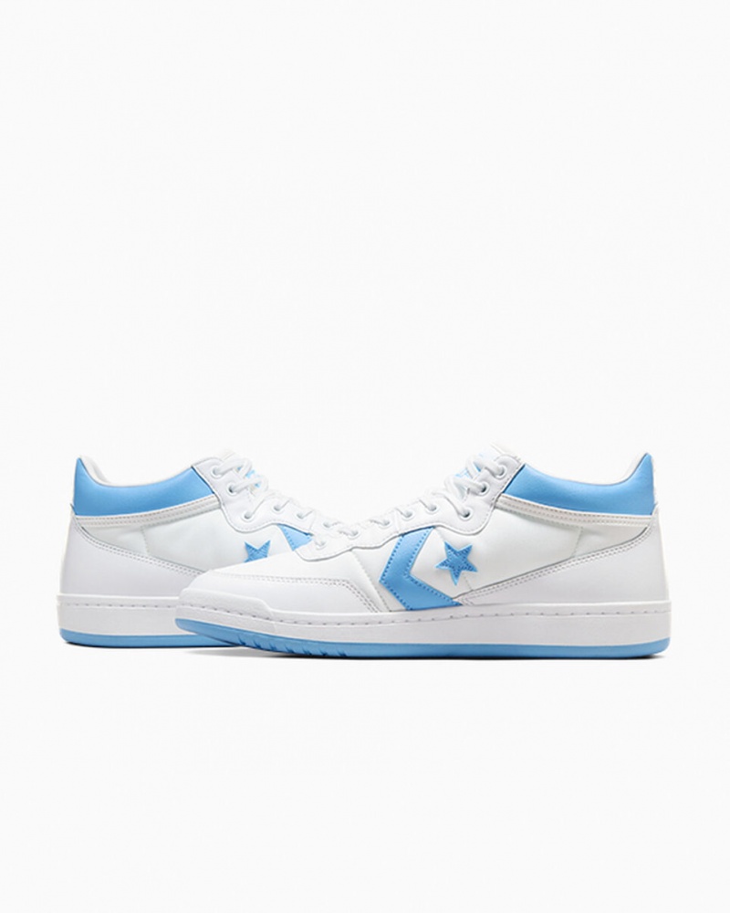 Converse CONS Fastbreak Pro Couro Branco Azuis Branco | 3542-TIKLE