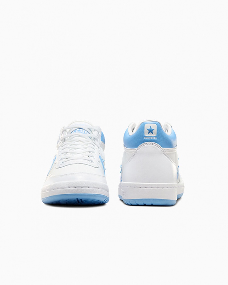 Converse CONS Fastbreak Pro Couro Branco Azuis Branco | 3542-TIKLE