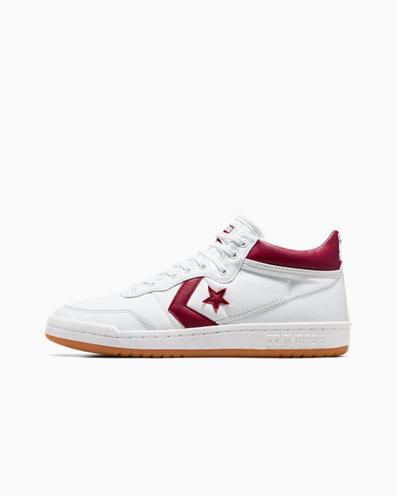 Converse CONS Fastbreak Pro Couro Branco Vermelhas Branco | 5736-CJHEP