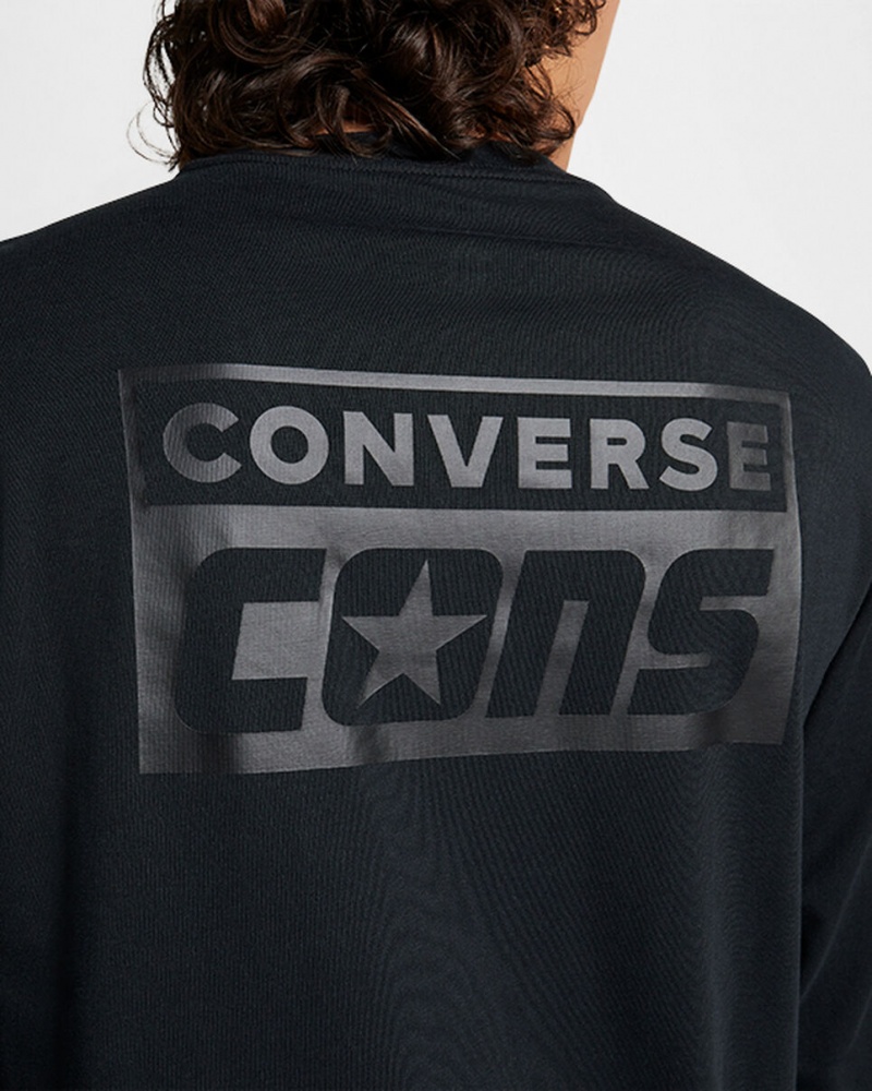 Converse CONS Long Sleeve T-Shirt Pretas | 9240-SPWEL