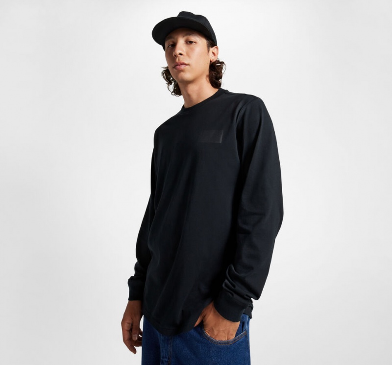 Converse CONS Long Sleeve T-Shirt Pretas | 9240-SPWEL