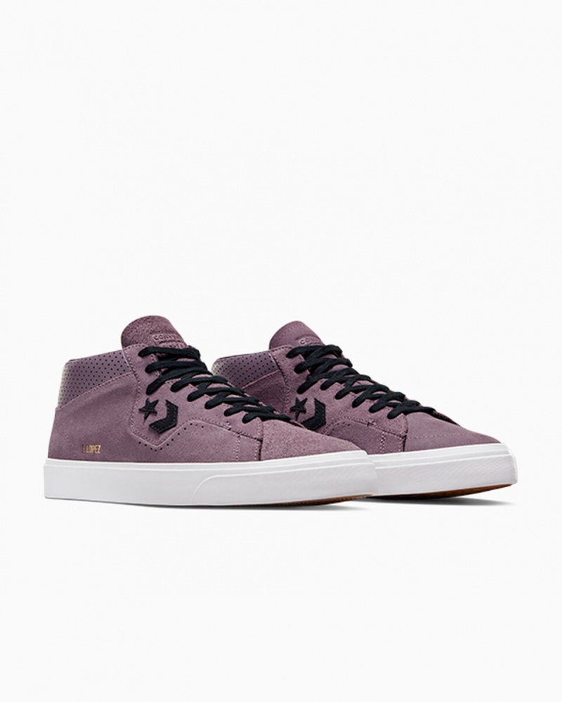 Converse CONS Louie Lopez Pro Camurça Cinzentas Branco | 6793-HUTSQ