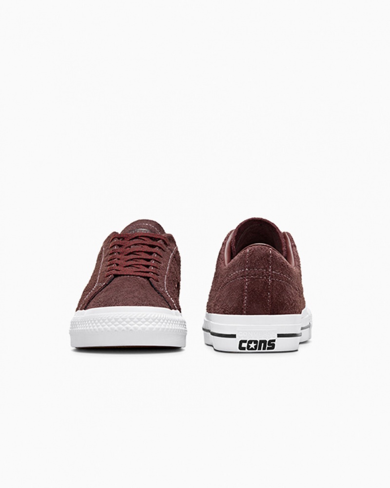 Converse CONS One Star Pro Marrom Branco Vermelhas | 1973-CPHZL