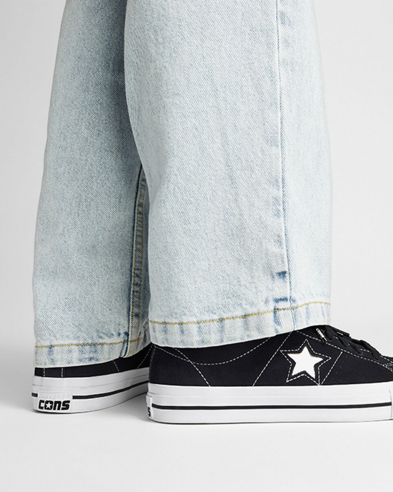 Converse CONS One Star Pro Pretas Pretas Branco | 1587-DQWTY