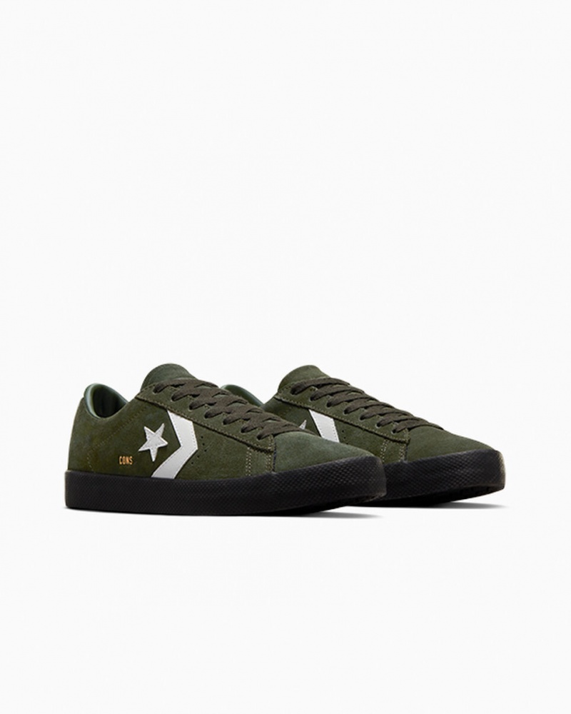 Converse CONS PL Vulc Pro Camurça Verdes Branco Pretas | 2935-WDVBR