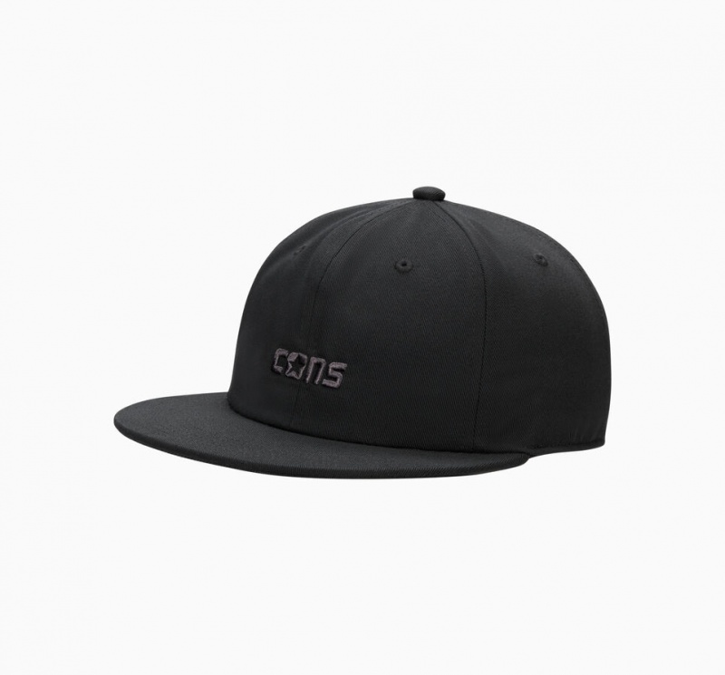 Converse CONS Six Panel Baseball Hat Pretas | 2917-SGDRI