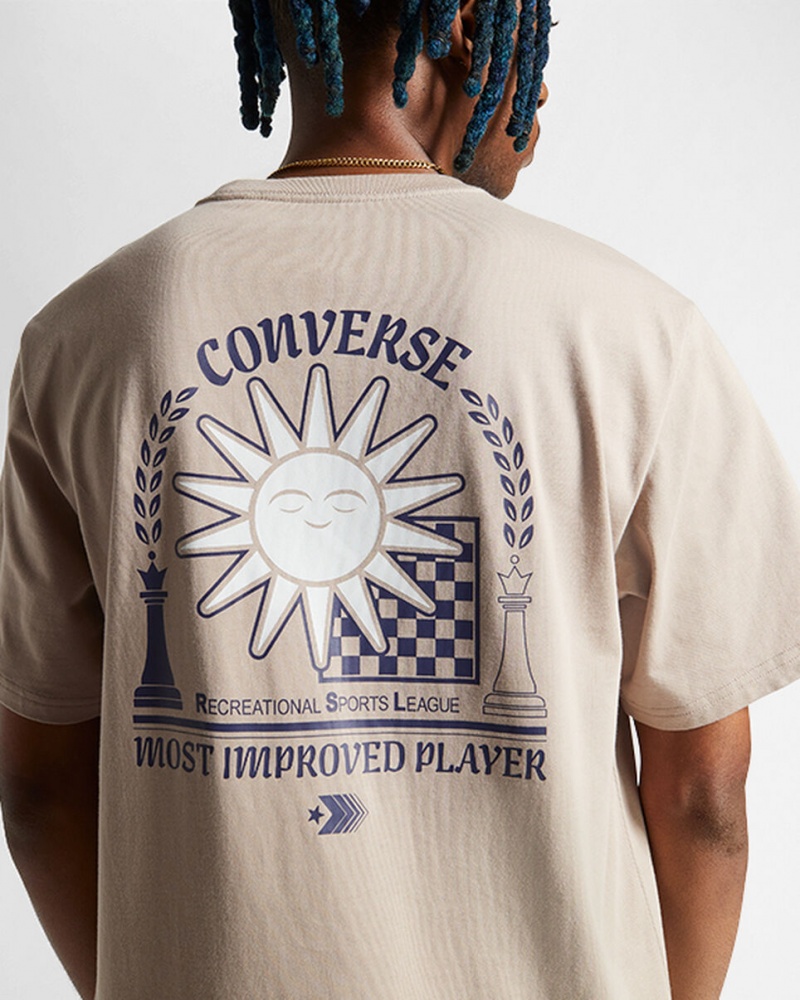 Converse Chess League Gráficas T-Shirt Wonder Stone | 1284-RFOSJ