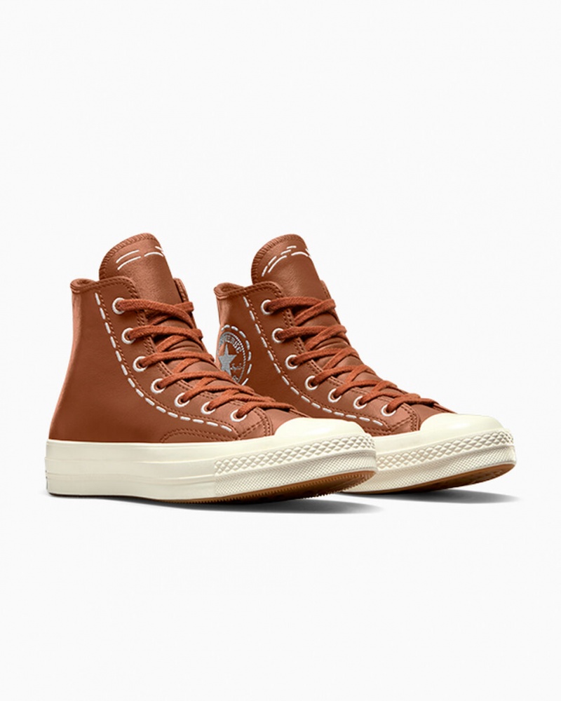 Converse Chuck 70 Bold Stitch Tawny Owl / Tawny Owl / Egret | 7453-YQNKJ