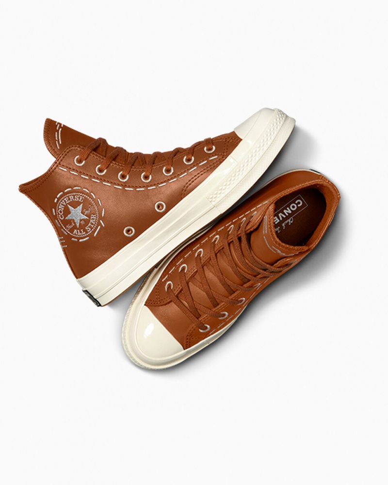 Converse Chuck 70 Bold Stitch Tawny Owl / Tawny Owl / Egret | 7453-YQNKJ