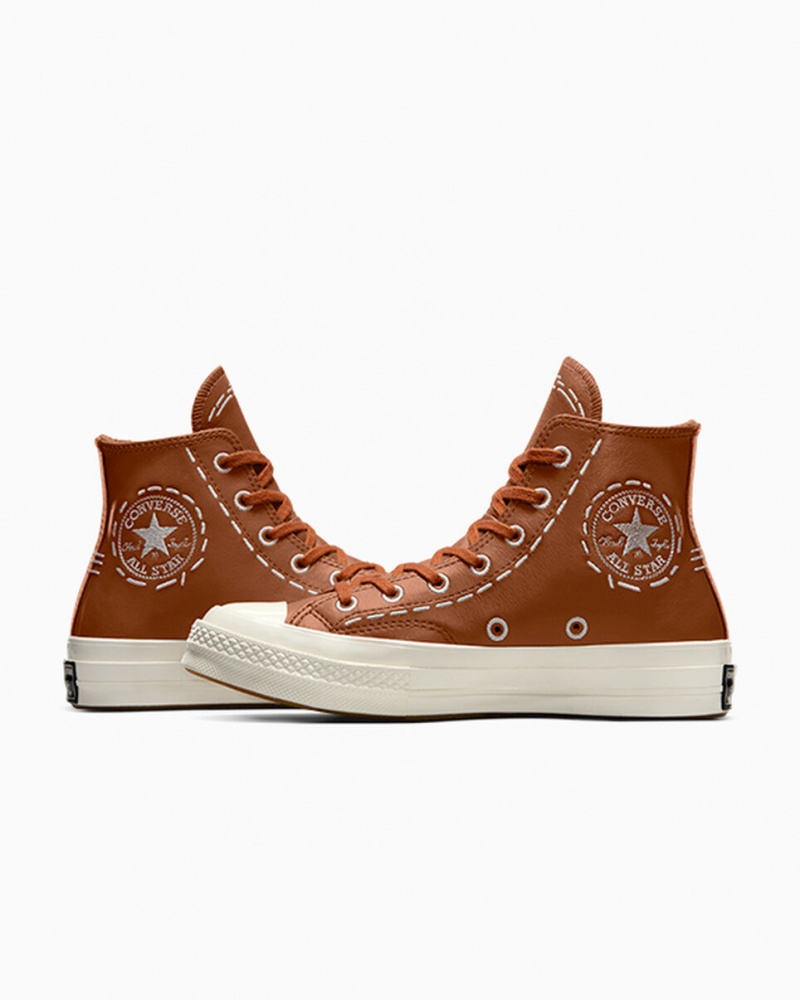 Converse Chuck 70 Bold Stitch Tawny Owl / Tawny Owl / Egret | 7453-YQNKJ